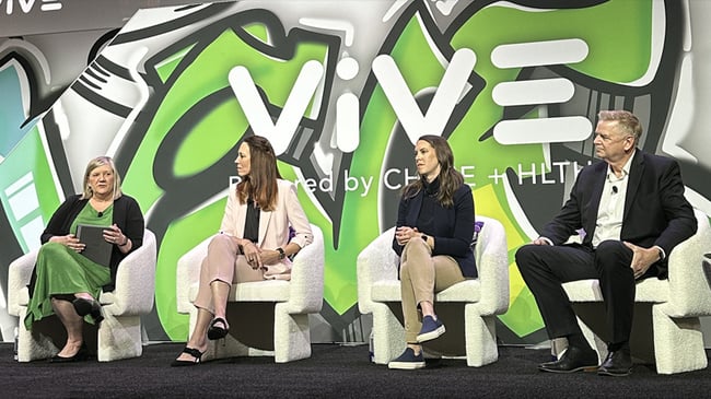 MEDITECH customers, Priscilla Frase, MD, CMIO/Hospitalist at Ozarks Healthcare and Dan Nash, MBA, PMP, CHCIO, CDH-E, Chief Information Officer at Emanate Health, speak on panel at ViVE 2024