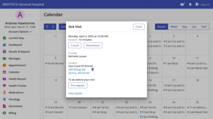 Calendar View