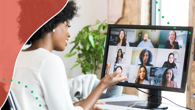 Group collaborating remotely